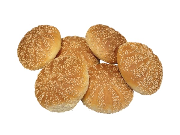 Brioche hamburgerbroodje sesam 10 cm&nbsp;per 6