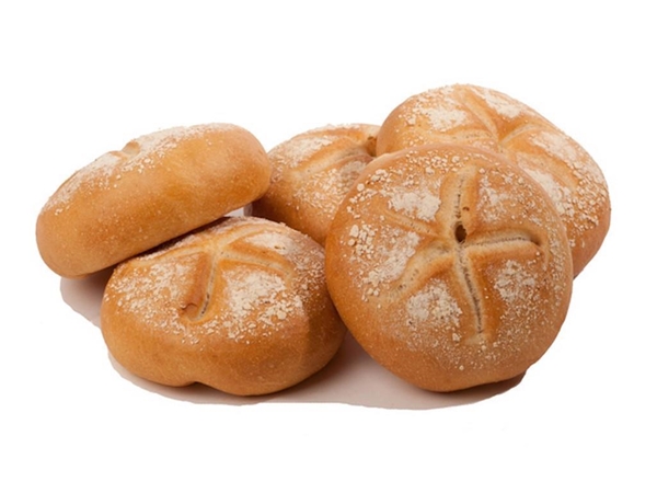 5 x ONAFGEBAKKEN kaiserbroodjes