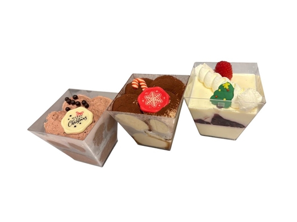 Kerstdesserts assorti per 3